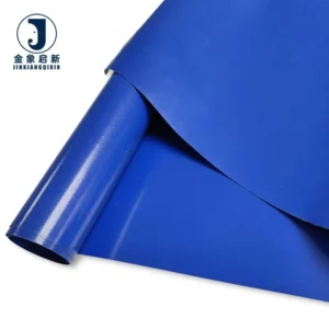 PVC Laminated Weft Knitted Double Coated Organic Breathable Blackout Heavy Duty Tarpaulin Fabric for Boys Outdoor Sun-Drying Use