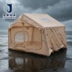 Inflatable Camping Tent with Quick Auto Opening Waterproof UV-Resistant PVC for Outdoor Shelter and Emergency Relief