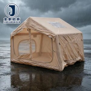 Inflatable Camping Tent with Quick Auto Opening Waterproof UV-Resistant PVC for Outdoor Shelter and Emergency Relief