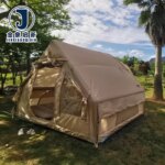 Automatic Opening 8-10 Person 4 Season Waterproof Inflatable Camping Tent for Outdoor Family Use