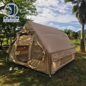Automatic Opening 8-10 Person 4 Season Waterproof Inflatable Camping Tent for Outdoor Family Use