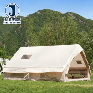 PVC Inflatable Camping Tent 2-3 Person Quick Automatic Opening Four-Season Waterproof Outdoor Air Tent