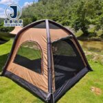 Inflatable Camping Tent 8-10 Person 4 Season Heavy Duty Emergency Waterproof Shelter for Disaster Relief