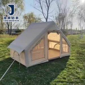 PVC Inflatable Camping Tent for Emergency Disaster Relief with Quick Automatic Opening All-Season Use