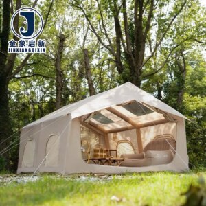 Inflatable Camping Tent 4-Season 2-8 Person Quick Automatic Opening for Disaster Relief