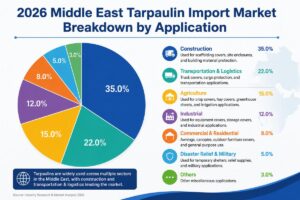 2026 Middle East tarpaulin import market breakdown by application